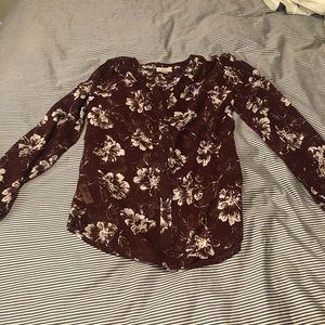 Blouse with flowers